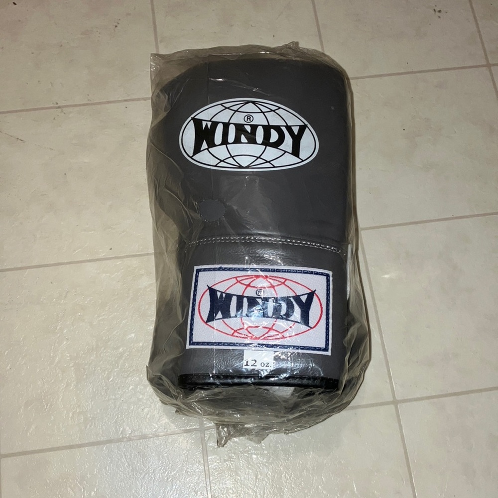 NWT Gray Windy Muay Thai Boxing Gloves